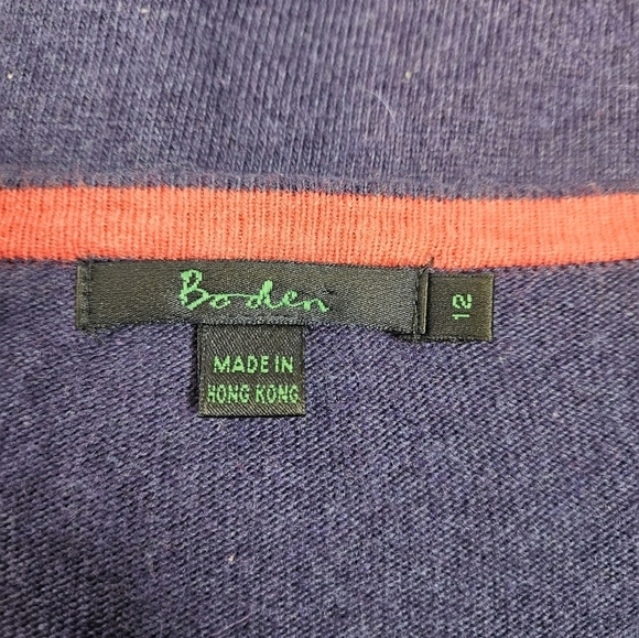 Boden Purple Cashmere Angora Blend Button Front Cardigan Size 12 Women's - Picture 8 of 9